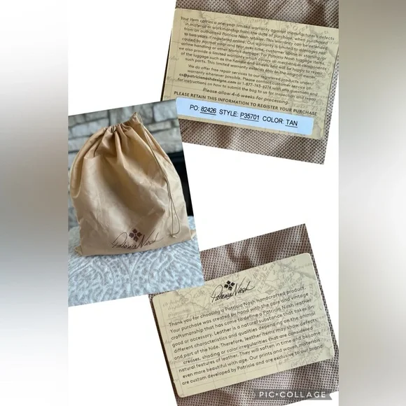 ✨LIKE NEW✨Patricia Nash Rienzo Satchel -Heritage British Tan LEATHER - Picture 13 of 16